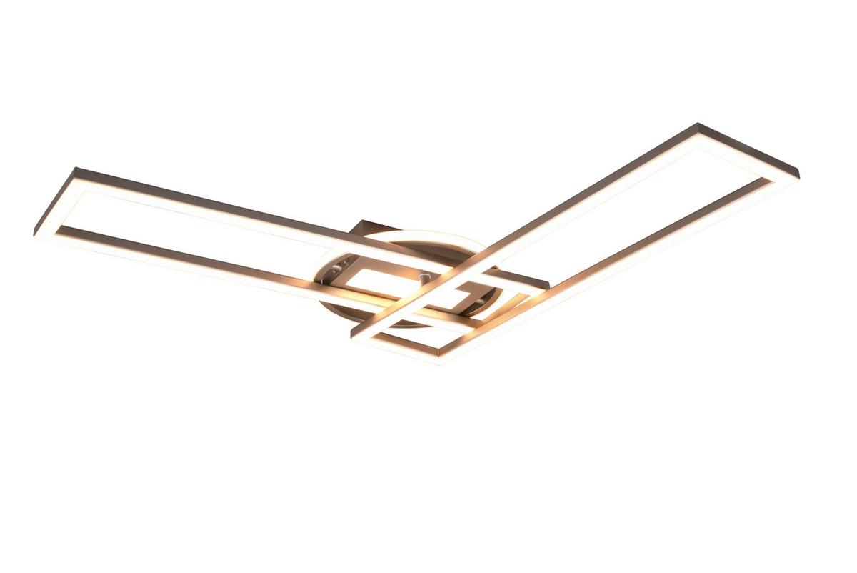 LED-Deckenleuchte R67183107  Twister - Nickelfarben, Basics, Metall (90/24,5/8,5cm)