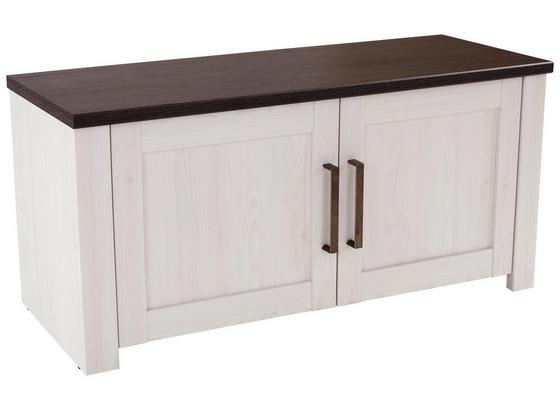Šatní Lavice Provence - bílá/barvy wenge, Moderní, kompozitní dřevo (116/49/42cm) - James Wood Šatní Lavice Provence - bílá/barvy wenge, Moderní, kompozitní dřevo (116/49/42cm) - James Wood