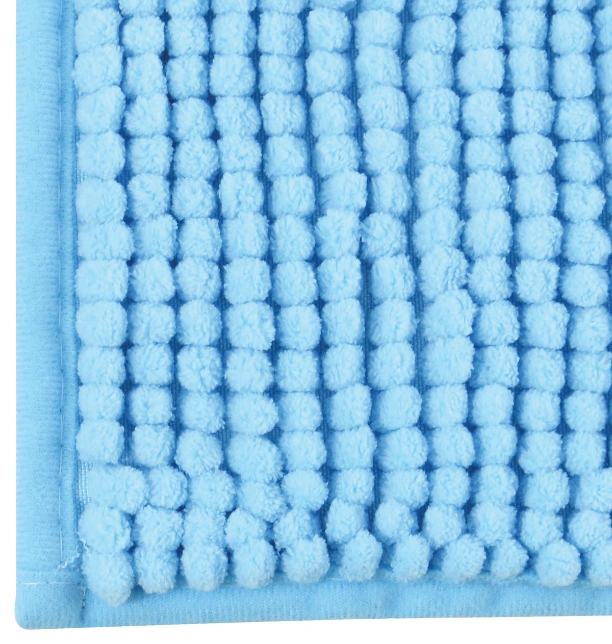 Badteppich Hellblau 50/80 cm - Hellblau, KONVENTIONELL (50/80cm) - Spirella