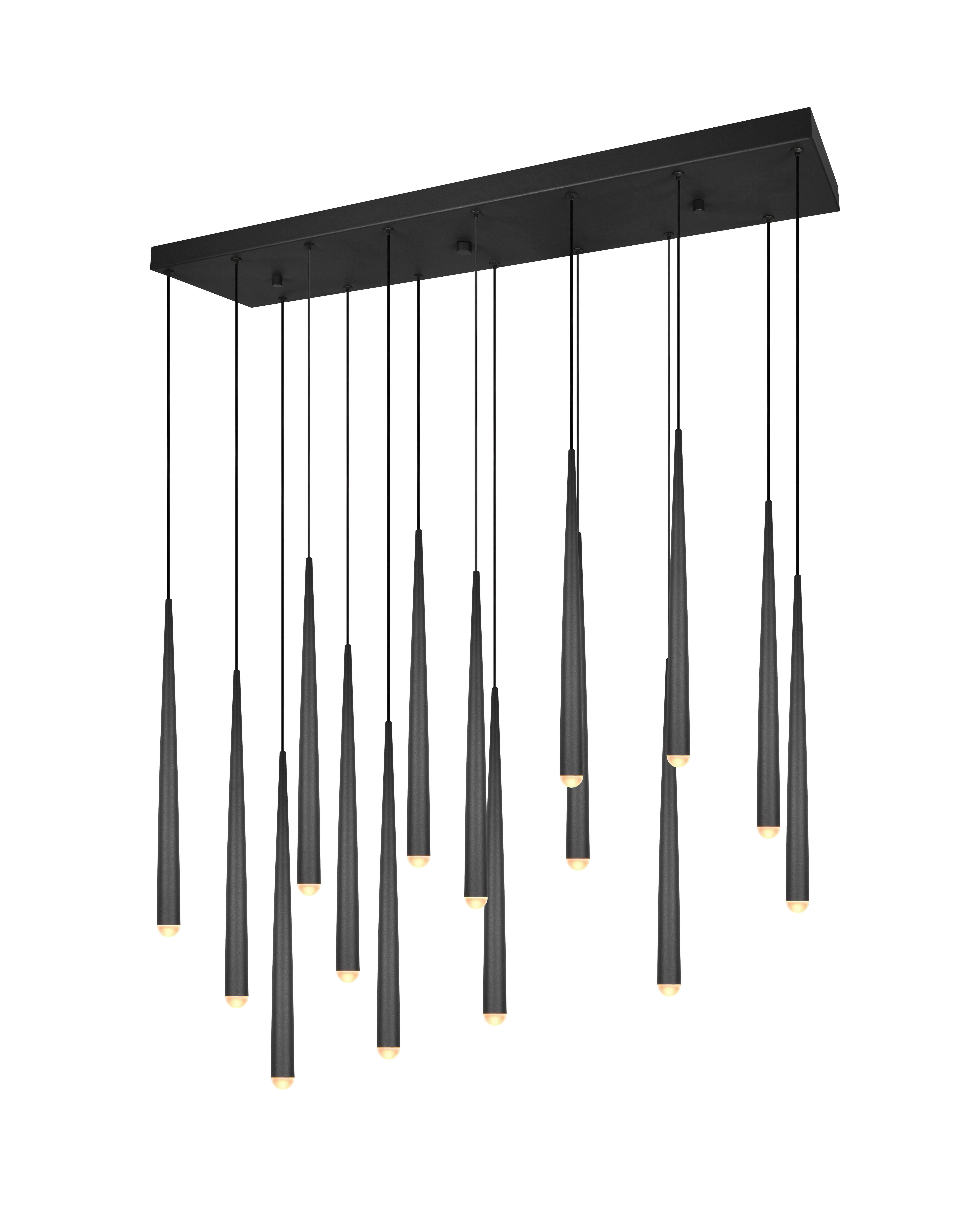 LED-Hängeleuchte 354811532 CALA - Schwarz, Design, Metall (100/20/150cm) - Trio Leuchten