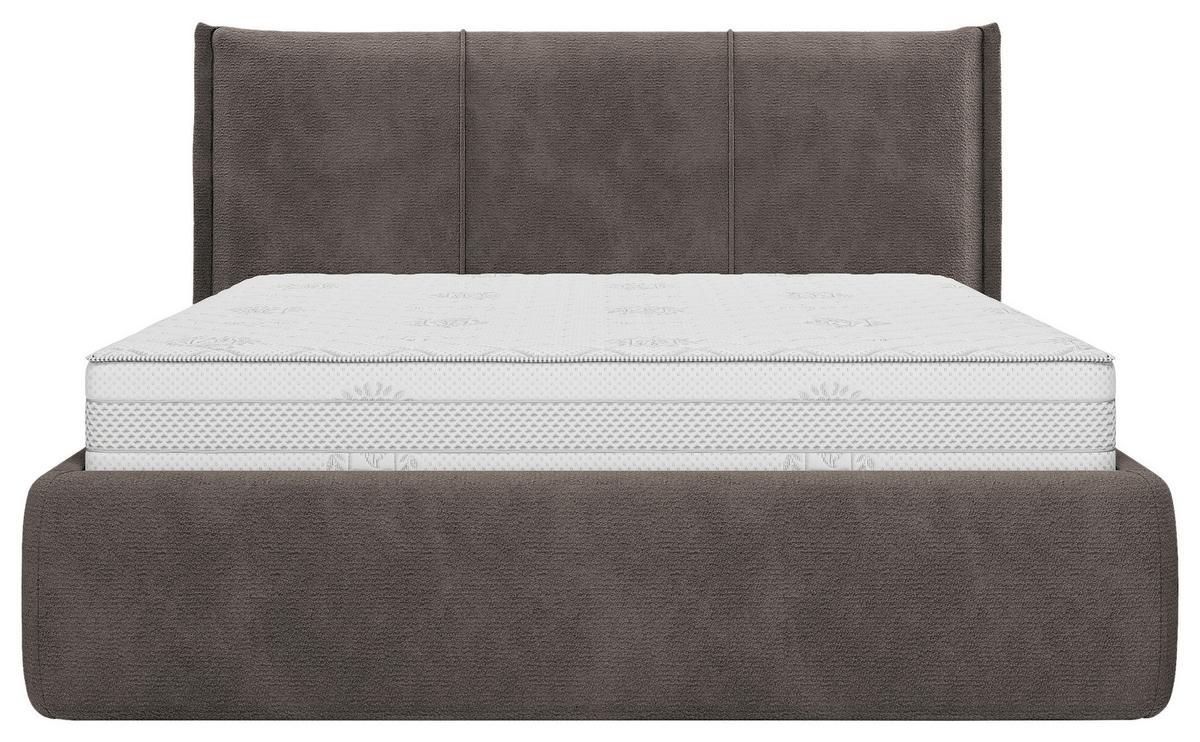 Polsterbett Beli Braun Lf: 140x200 Cm - Schwarz/Braun, MODERN, Holz/Holzwerkstoff (140/200cm) - MID.YOU