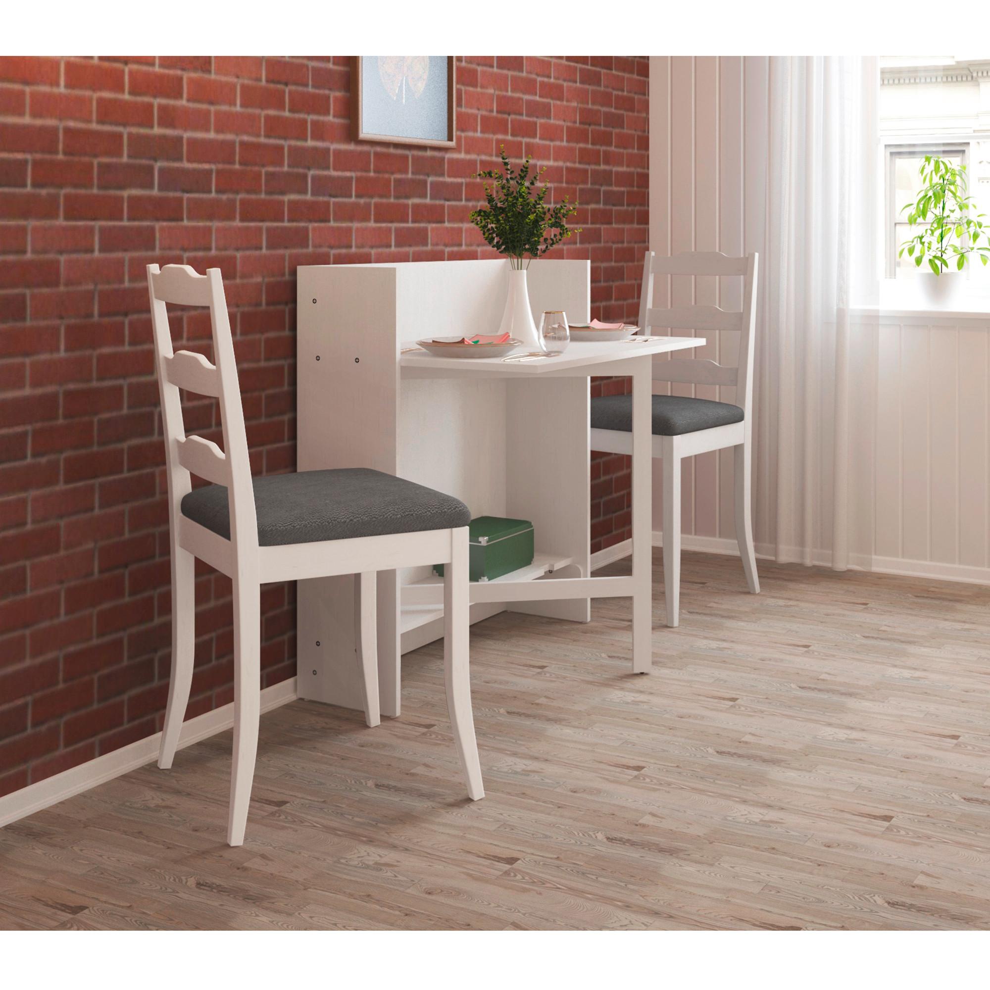 Klapptisch Walter Weiß L: 84 cm - Weiß, Design, Holz/Holzwerkstoff (84/90/80cm) - MID.YOU