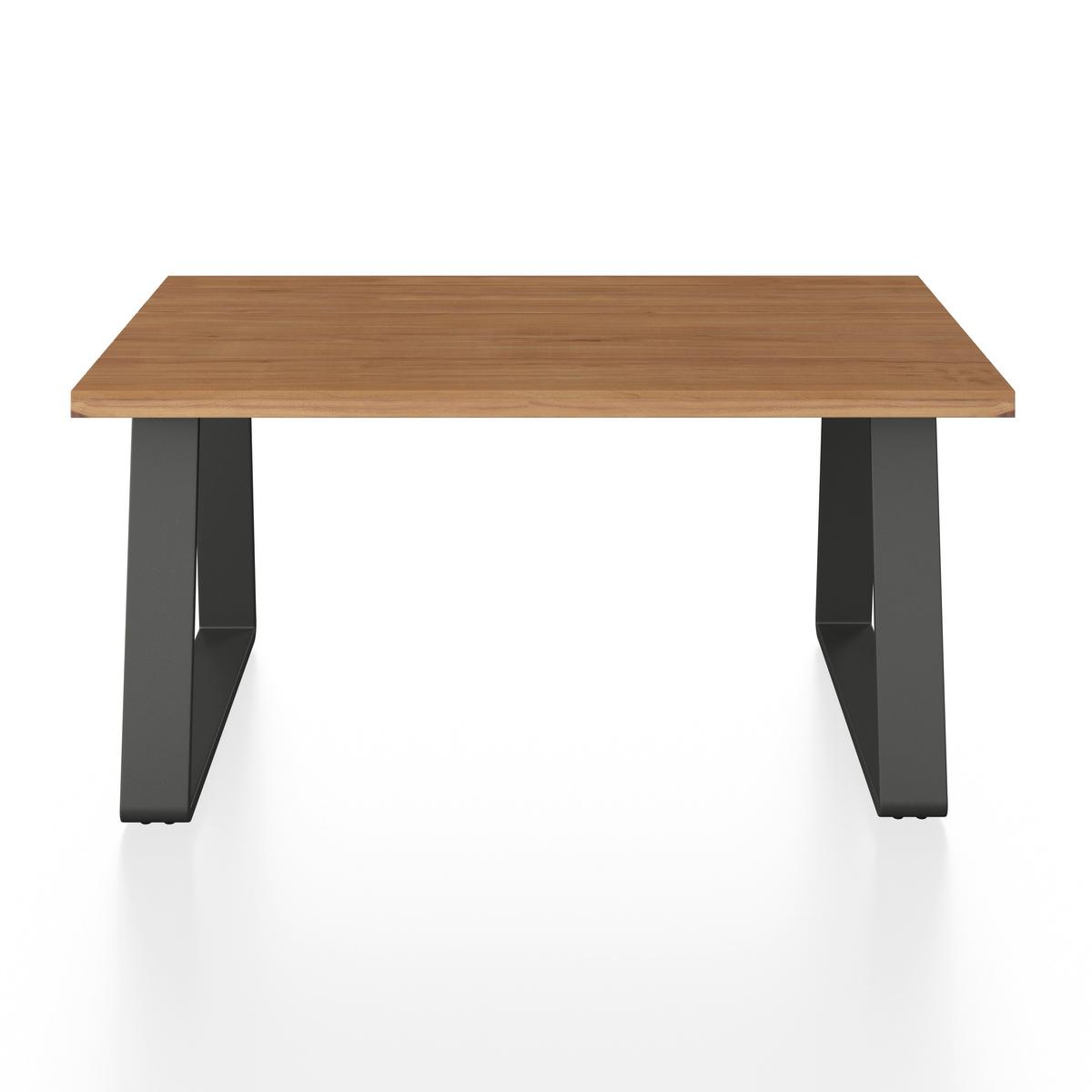 JEDÁLENSKÁ TERASOVÁ SÚPRAVA ALEXA - krémová/farba tíku, Modern, kov/drevo (208,5/81/85,5cm) - Bessagi Garden