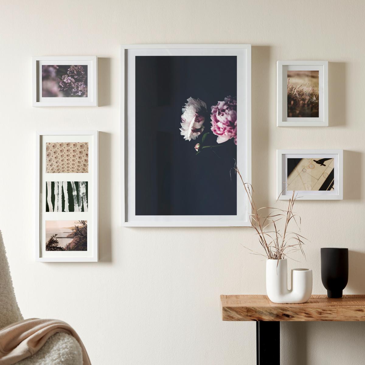 RÁM NA OBRAZY GITTA 50x70 cm - bílá, Moderní, kompozitní dřevo/plast (50/70cm) - Modern Living