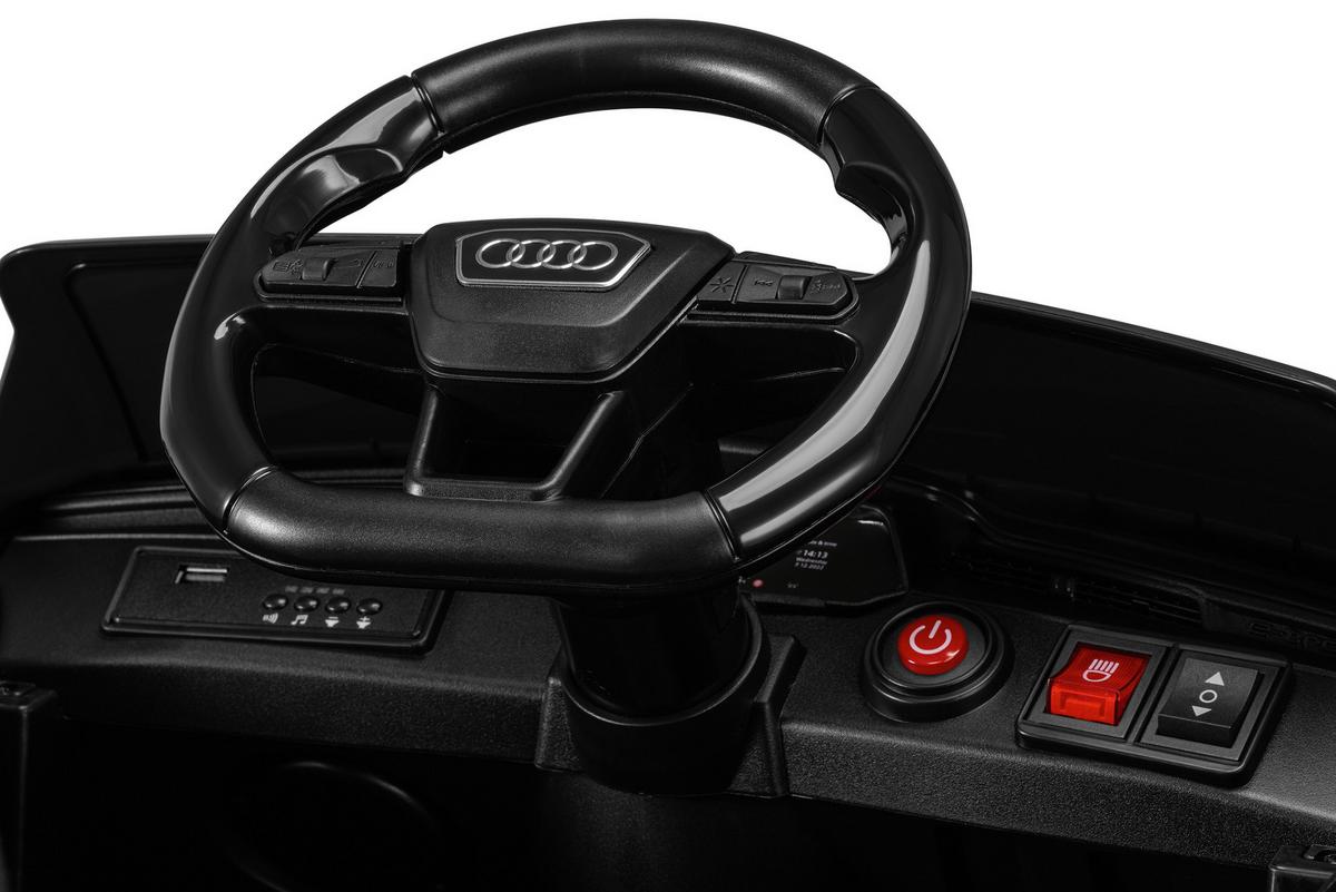 ELEKTRO-KINDERAUTO AUDI TTS - Schwarz, Trend, Kunststoff/Metall (99/54/46cm) - BUNINO