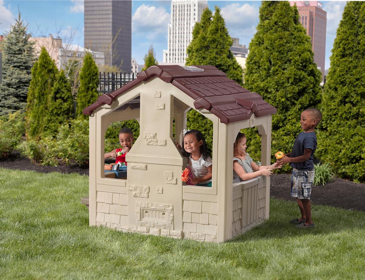 Spielhaus 867400 - Beige/Braun, KONVENTIONELL, Kunststoff (149,2/147/127cm) - Ambia Garden
