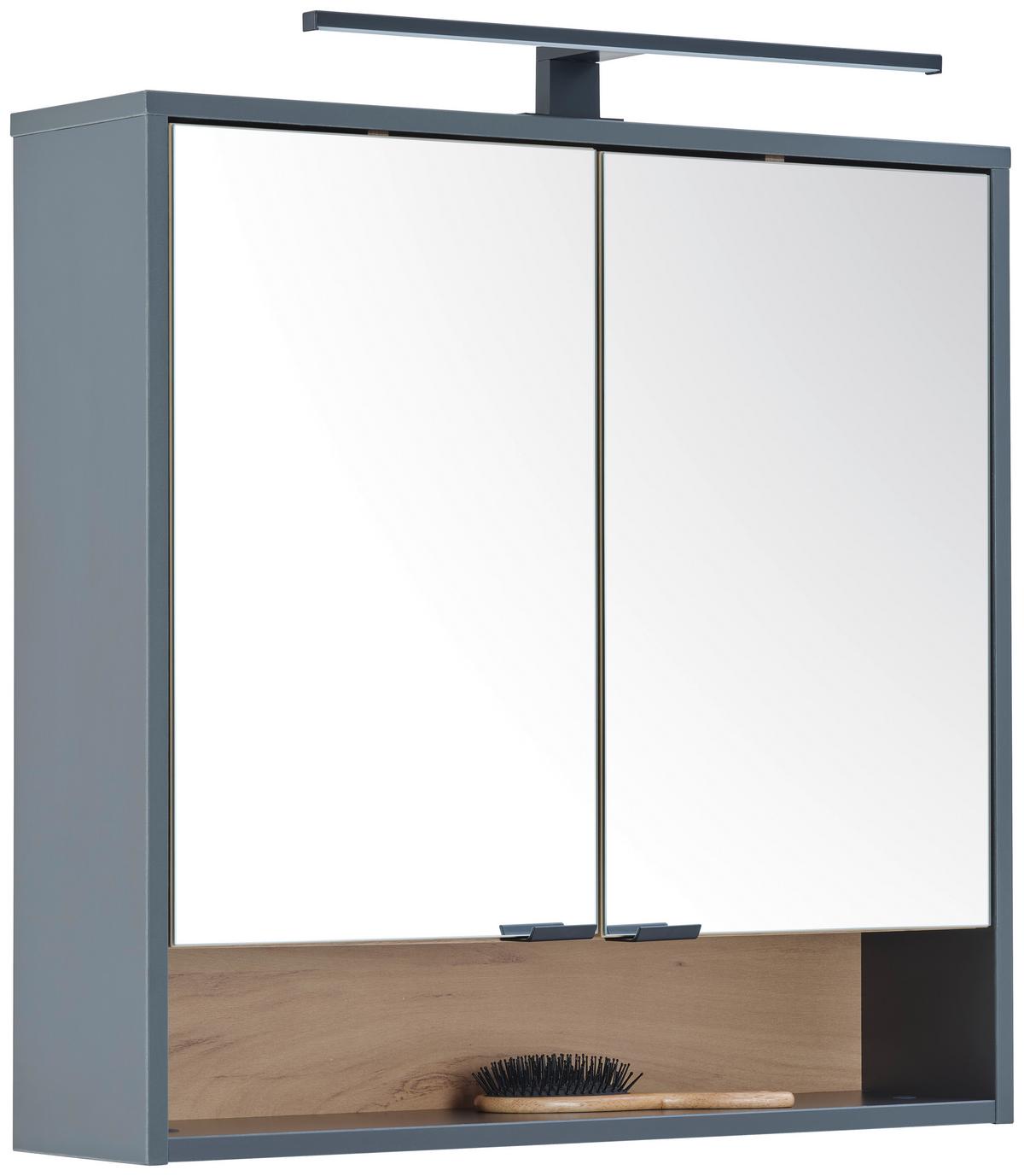 Spiegelschrank Fabio Stehend & Hängend Montierbar - MODERN, Glas/Holzwerkstoff (70/68/17,5cm)