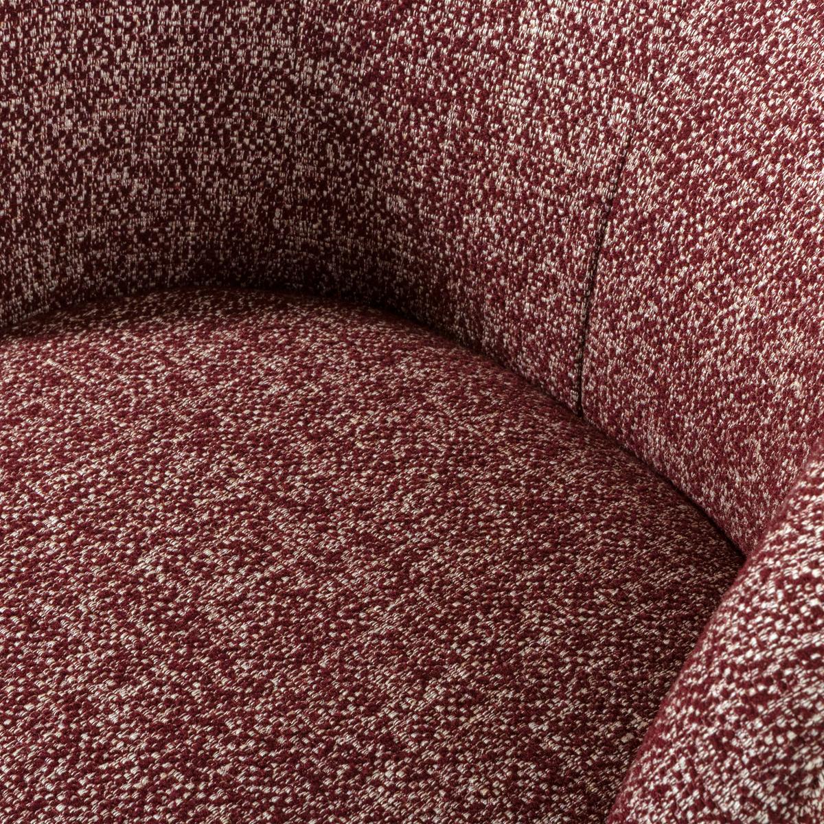 Sessel Serra Bordeaux B: 70cm - Bordeaux/Schwarz, Design, Textil (70/68/77cm) - Livetastic