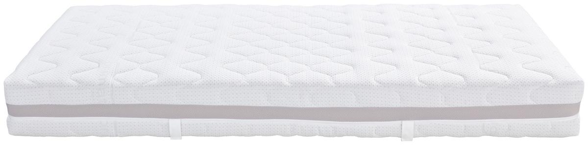 Taschenfederkernmatratze Visco Dream 90x200 cm H3 H: 22 cm - Weiß, KONVENTIONELL, Textil (90/200cm) - Livetastic