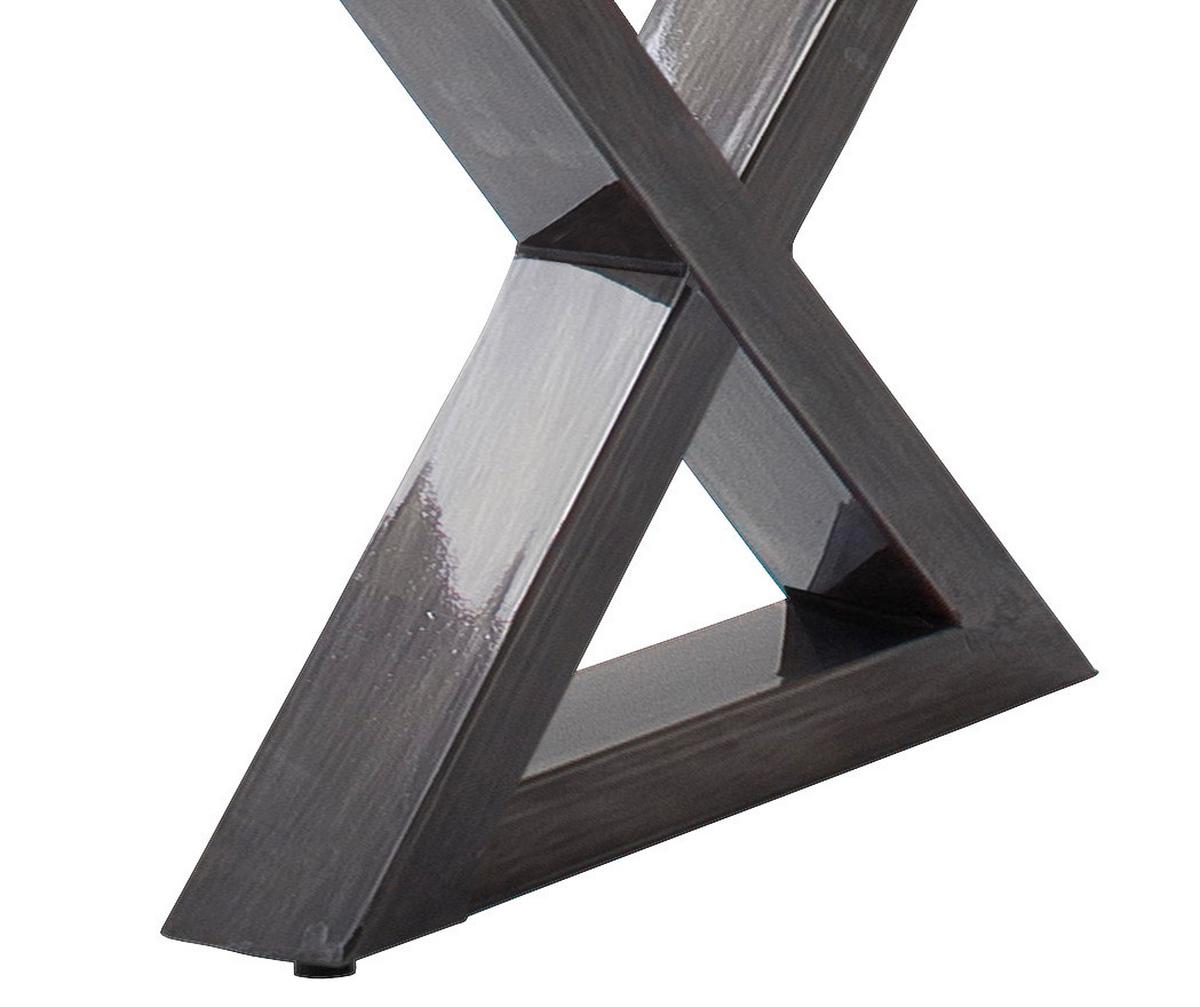 Couchtisch Holz Massiv Cartagena Akazie/nickelfarben - Akaziefarben/Nickelfarben, MODERN, Holz/Metall (110/45/70cm)