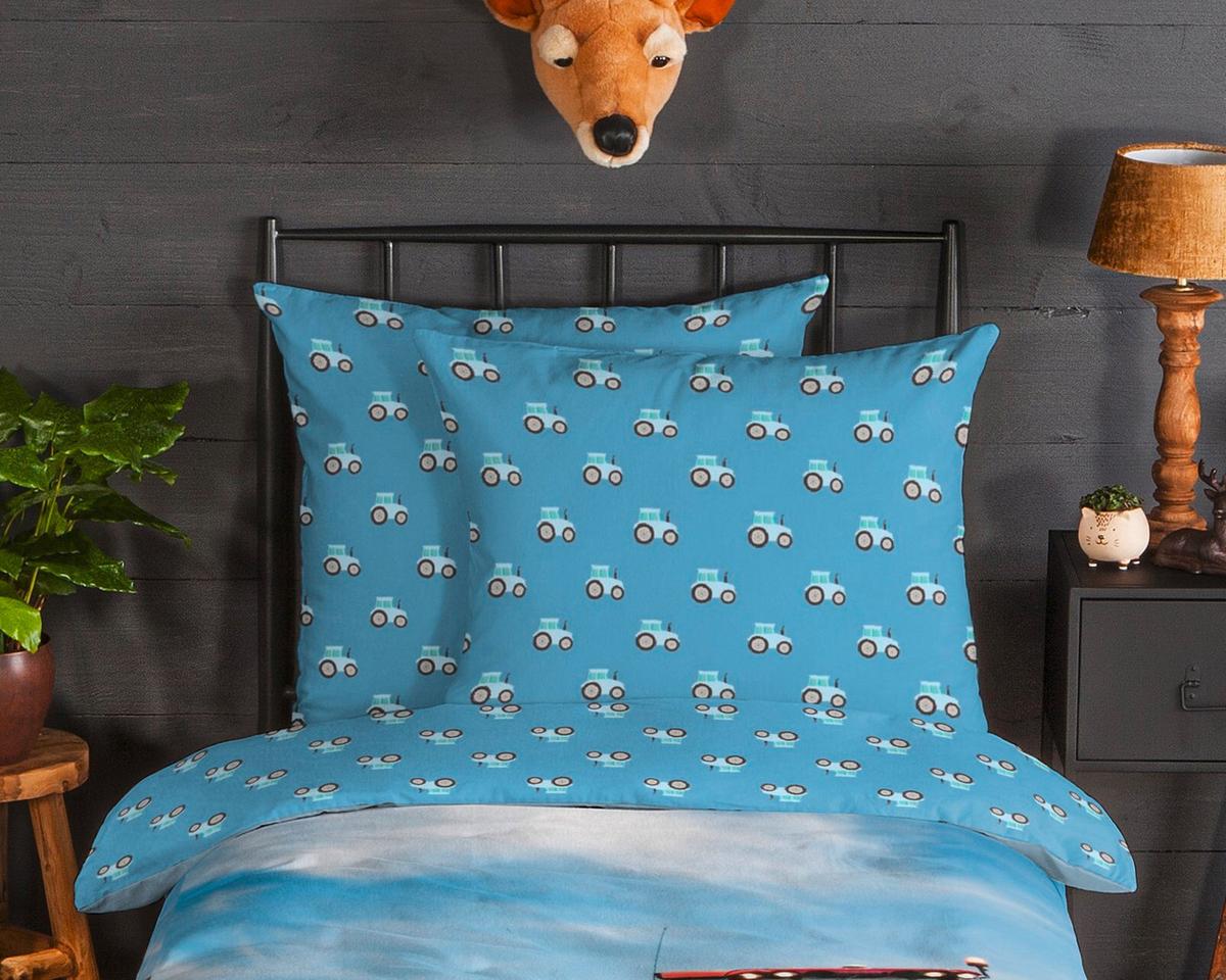 Bettwäsche Tractor Multicolor 140x200 Cm - Multicolor, Trend, Textil (140/200cm)