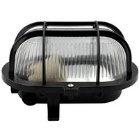 Led-wandleuchte 1-flammig, Für In- Und Outdoor - Schwarz, Basics, Glas/Kunststoff (18.5/12.5/11cm)