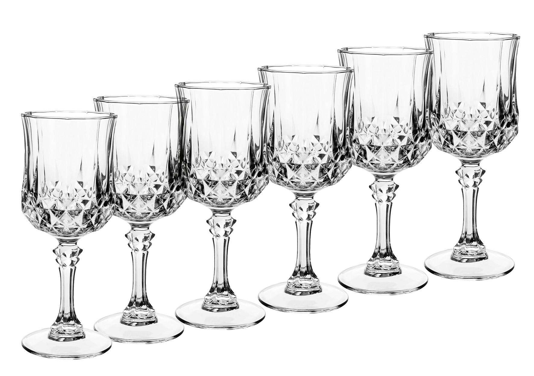 Weinglas Transparent Longchamp 6er-Set , Je Ca. 250 Ml - Transparent, Basics, Glas (250ml) - Mäser