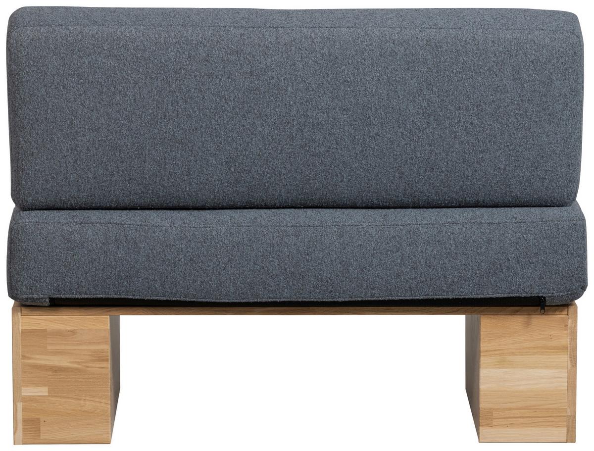 Sitzbank Eat-Up Eiche/Dunkelgrau B: 110cm - Dunkelgrau/Eichefarben, MODERN, Holz/Textil (110/84/67cm) - Livetastic