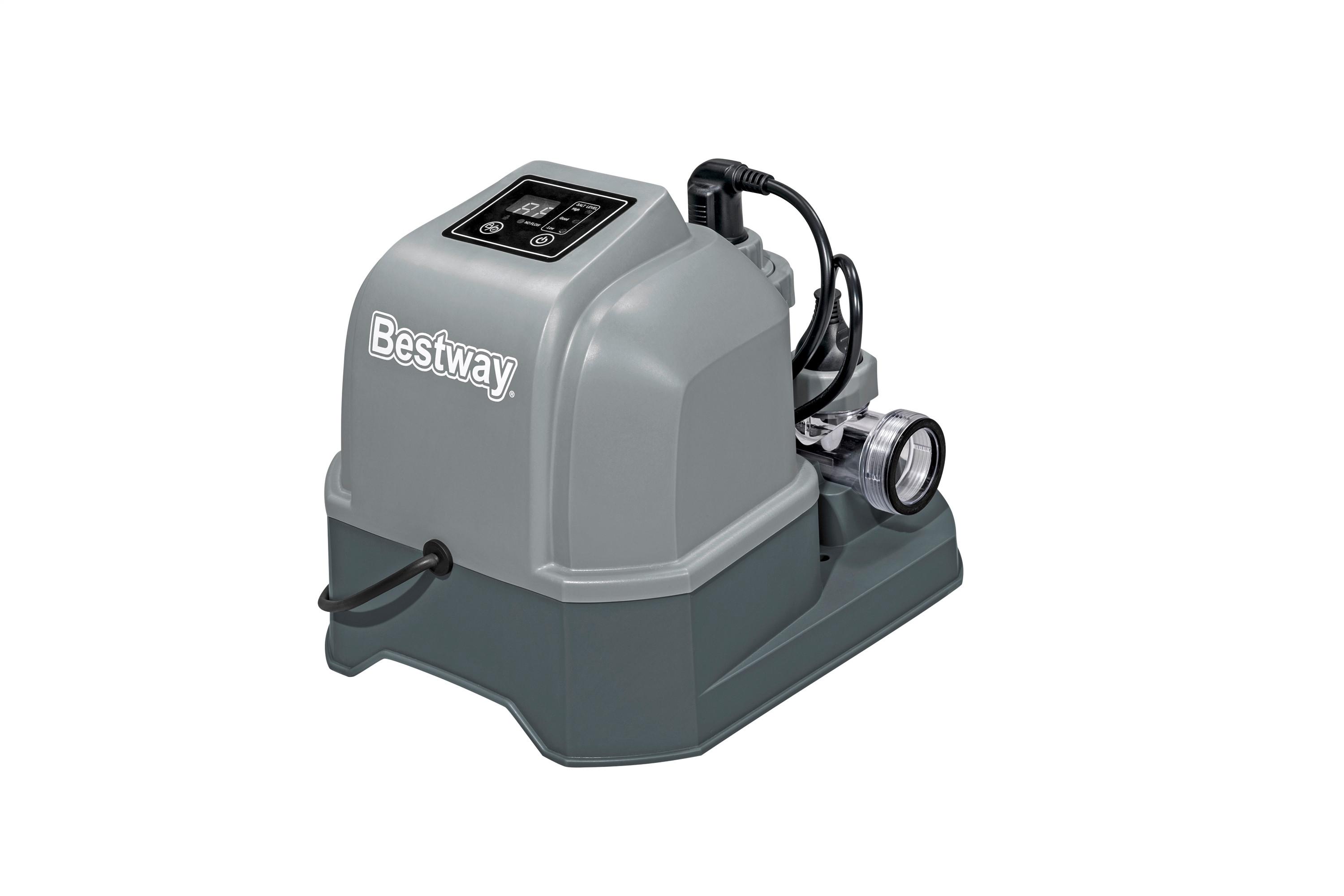 Chlorgenerator für Pools 58678 mit Zeitschaltuhr - Grau, Basics, Kunststoff/Metall (34/27/26cm) - Bestway