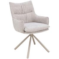 Armlehnstuhl Aria Beige B: 57 cm - Beige, MODERN, Holz/Textil (57/90/67cm) - Livetastic