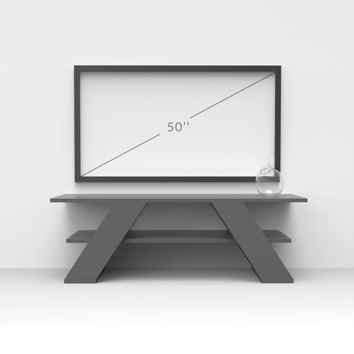 Phonotisch Farfalla, Grauweiß B: 120 Cm - Grauweiß, Design, Holzwerkstoff (120/33,5/40cm) - Livetastic