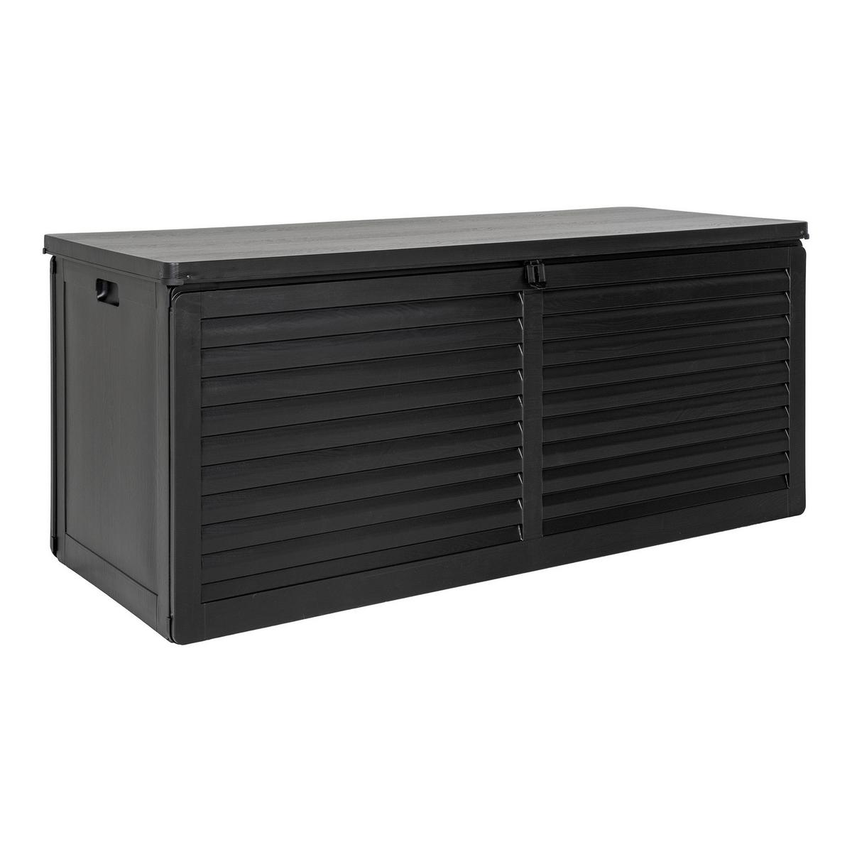 Kissenbox Dubrovnik Schwarz B: 146,5 cm - Schwarz, MODERN, Kunststoff (146.5/64.5/61cm) - MID.YOU