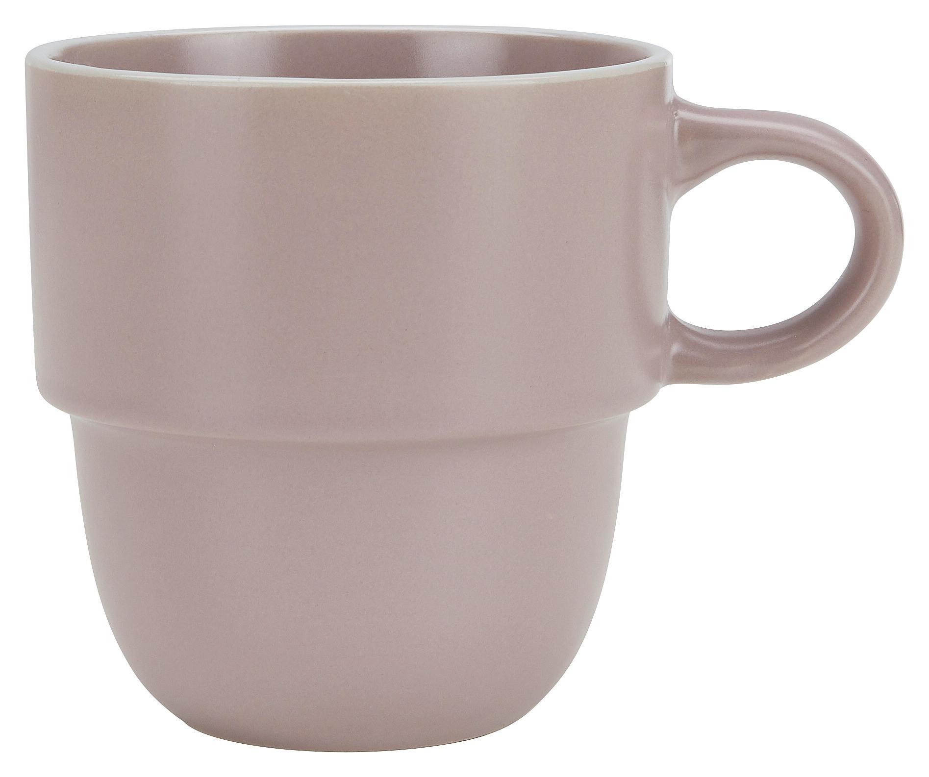 Hrnček Na Kávu Ragnar - ružová, Moderný, keramika (0,36l) - Modern Living