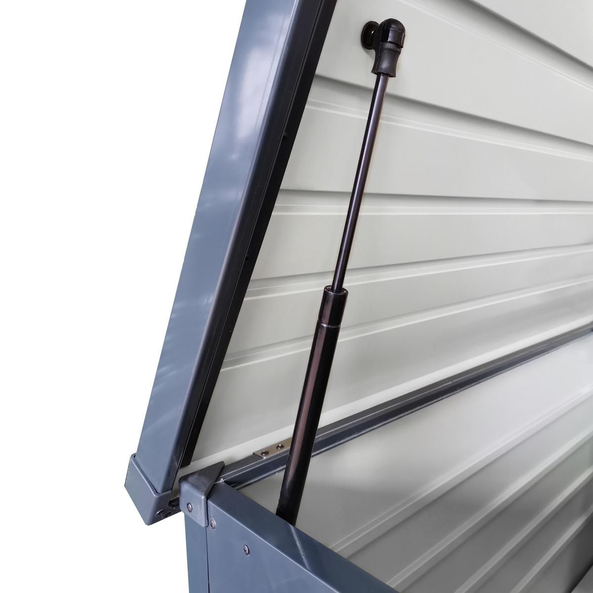 Kissenbox Wasserfest 120x61x62 Cm 350 L Anthrazit - Anthrazit, Basics, Metall (120/61/62cm)