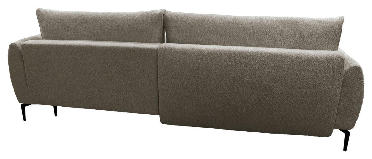 Ecksofa Abriamo Beige 273x204 cm - Beige/Schwarz, Design, Textil (273/204cm) - MID.YOU