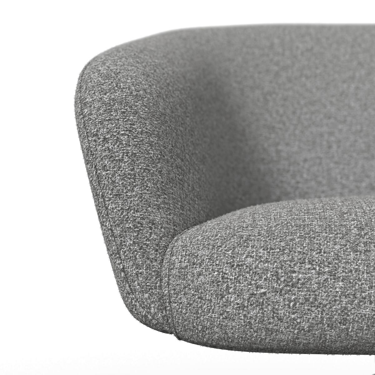 Židle s područkami Amina, šedá - šedá/černá, Moderní, kov/textil (64/81/63cm) - Bessagi Garden