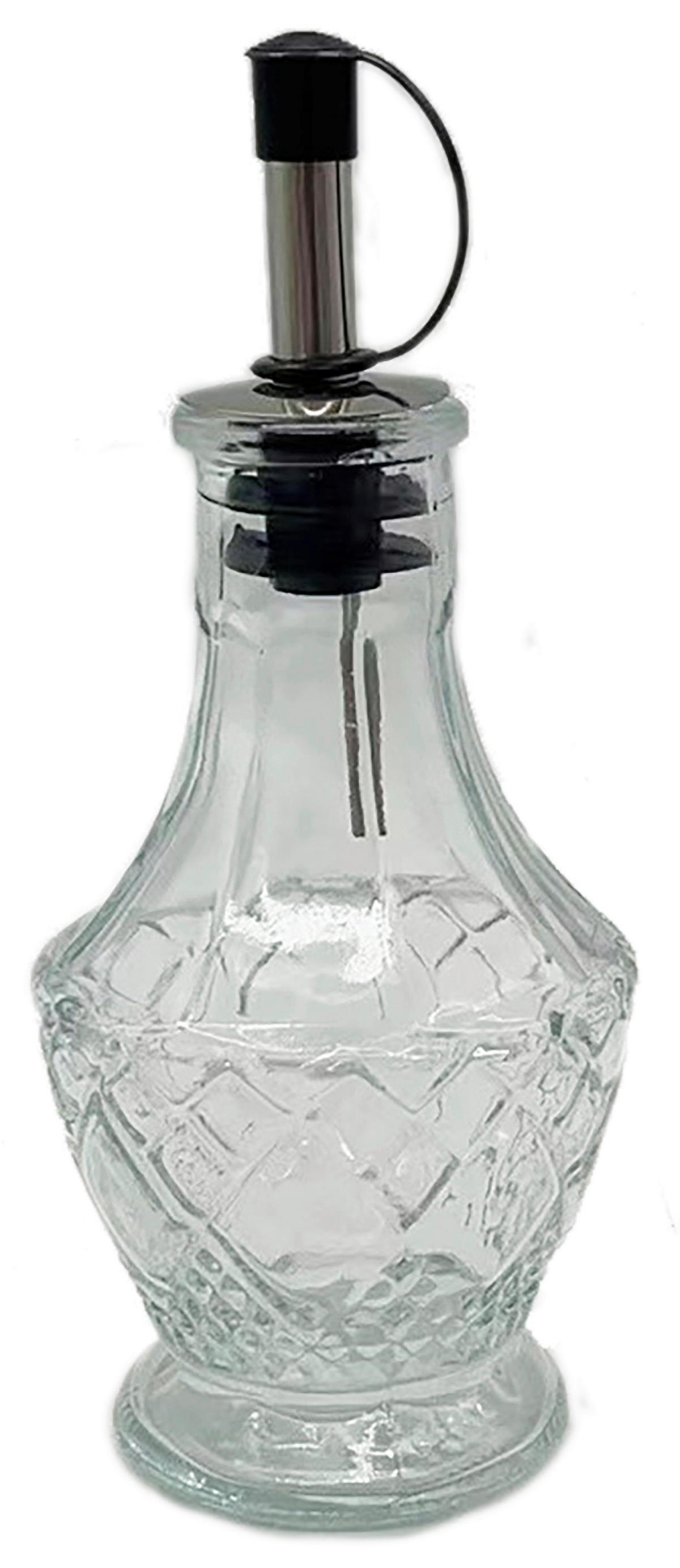 Fľaša na olej OIL - 120 ML - číra/čierna, Modern, kov/plast (6,6/15cm) - Mömax