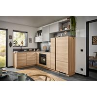 Eckküche Ip2200/ip3150 - Eichefarben/Hellgrau, Design, Holzwerkstoff (185/278cm) - Impuls