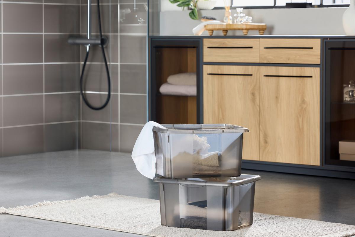 Box Emil - Schwarz, Basics, Kunststoff (41/34,5/22cm)