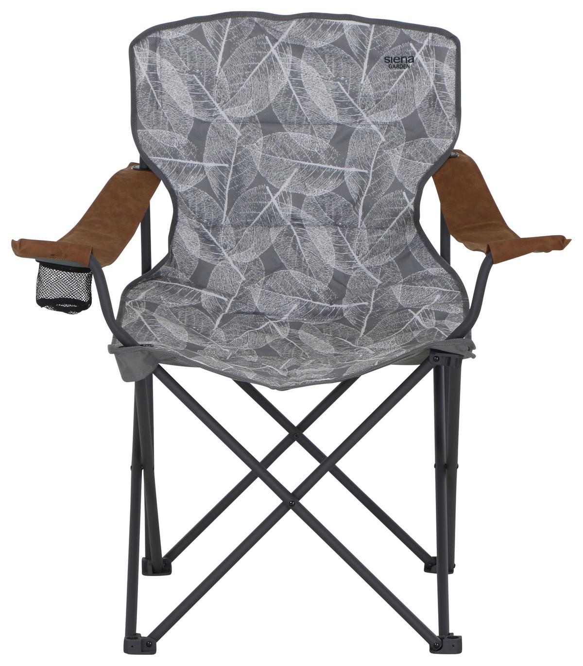 Campingsessel Faltbar M51747 mit Tragetasche - Anthrazit/Grau, KONVENTIONELL, Textil/Metall (90/96/61cm) - Siena Garden