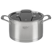KOCHTOPF 4484-KA - Edelstahlfarben, Basics, Glas/Metall (20cm) - Käfer