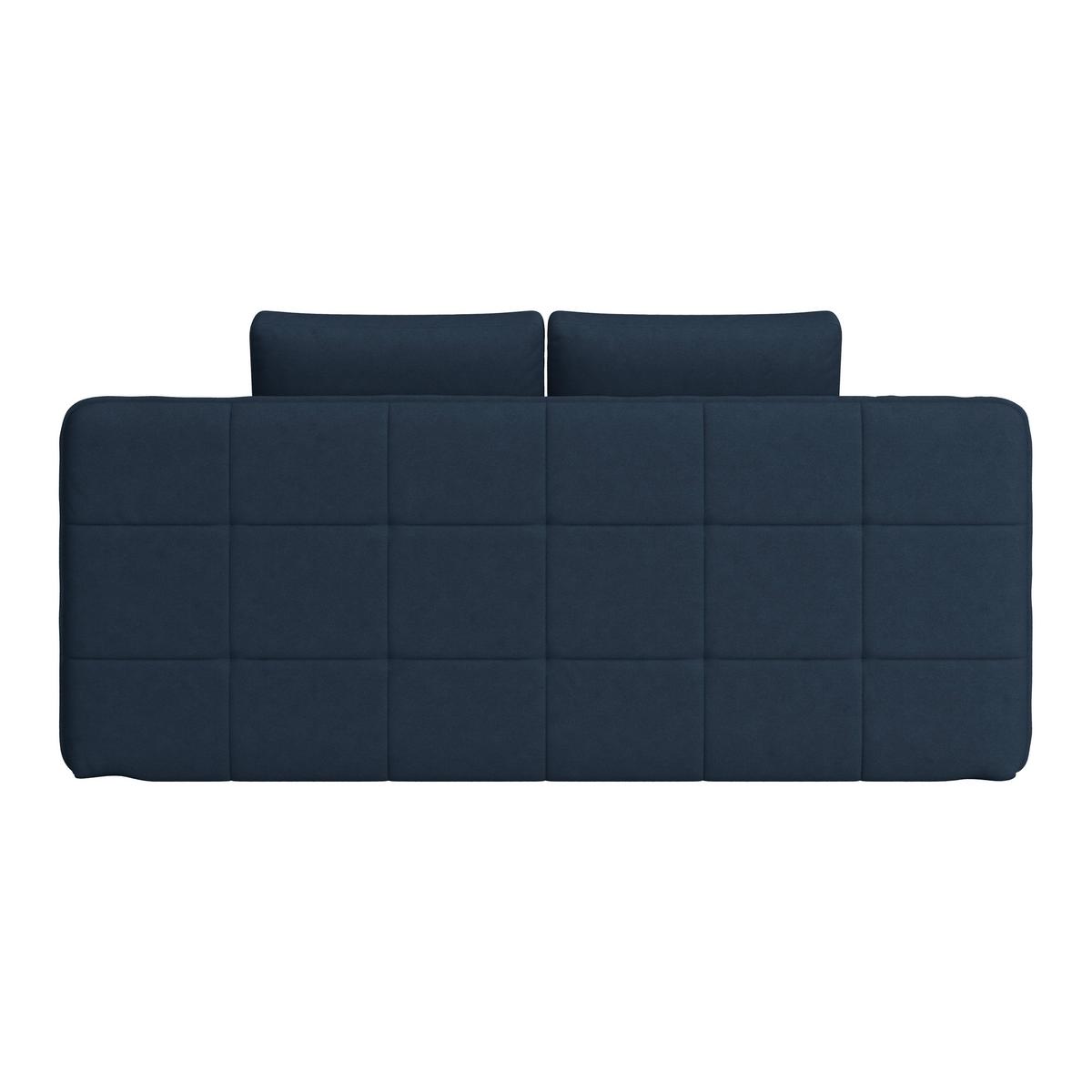 Pohovka s funkciou tmavomodrá farba - čierna/tmavomodrá, Modern, textil/plast (202/73-92/105cm) - Luca Bessoni