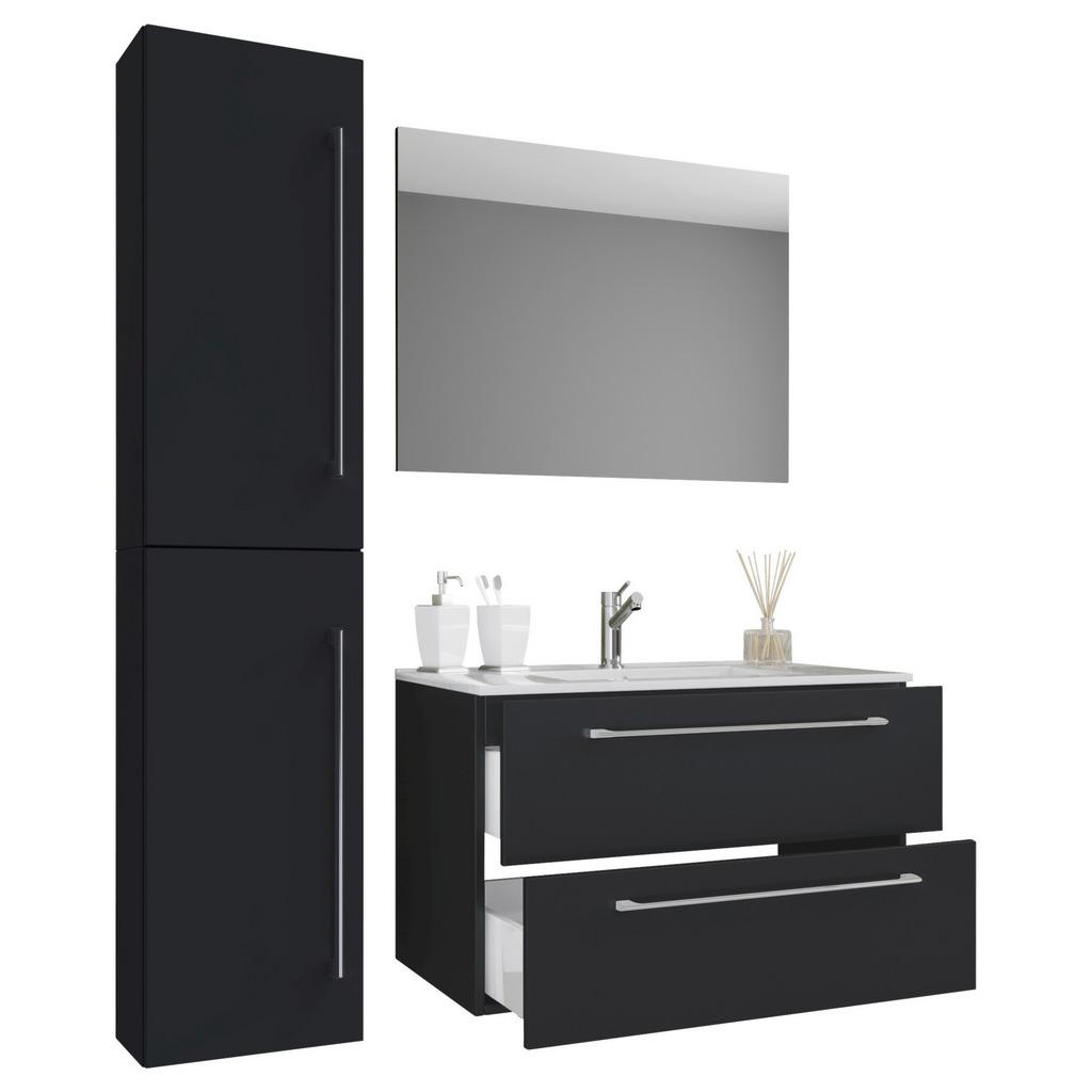 Badmöbel Set 4/-Teilig. Badinos B: 81 cm Weiß