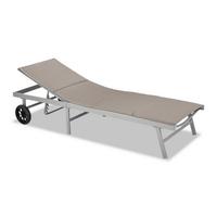 Napozóágypárna Meila Kb. 50/160cm - szürke, Modern, textil - Luca Bessoni