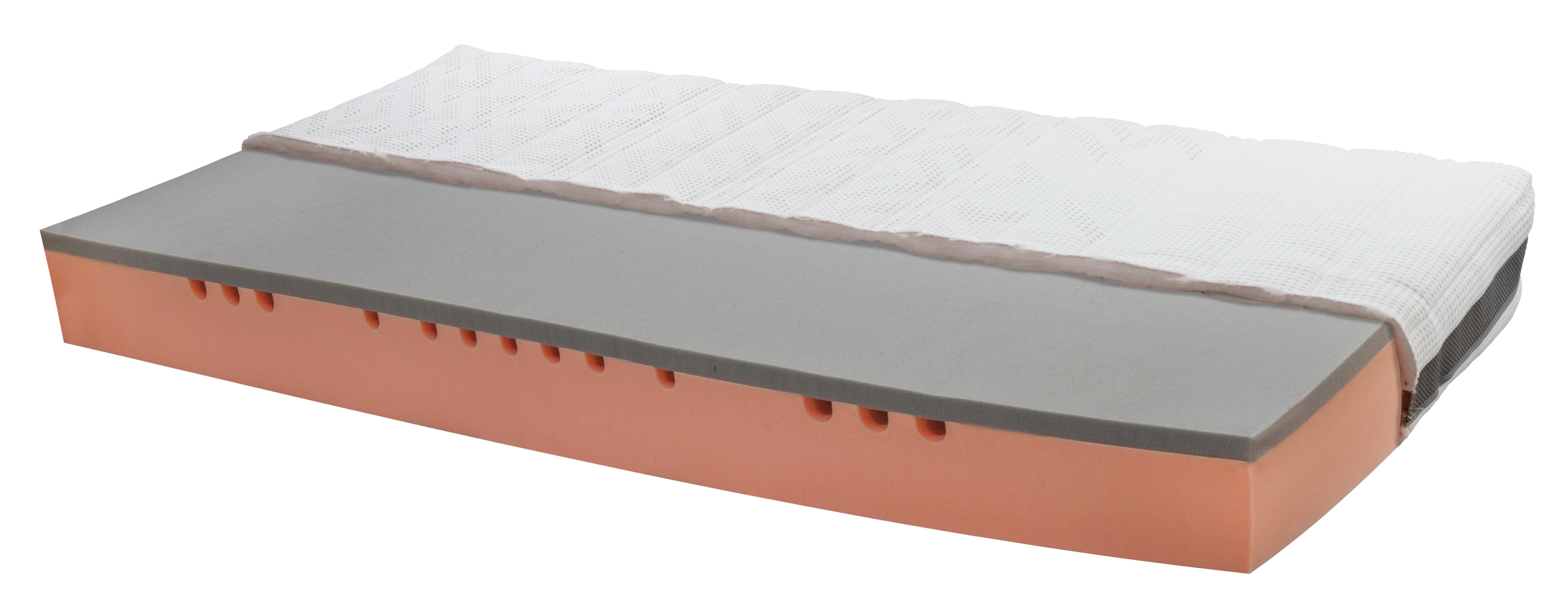 Gelschaummatratze Phoenix 90x200 Cm H3 H: 20 Cm - Weiß, Textil (90/200cm) - Sembella