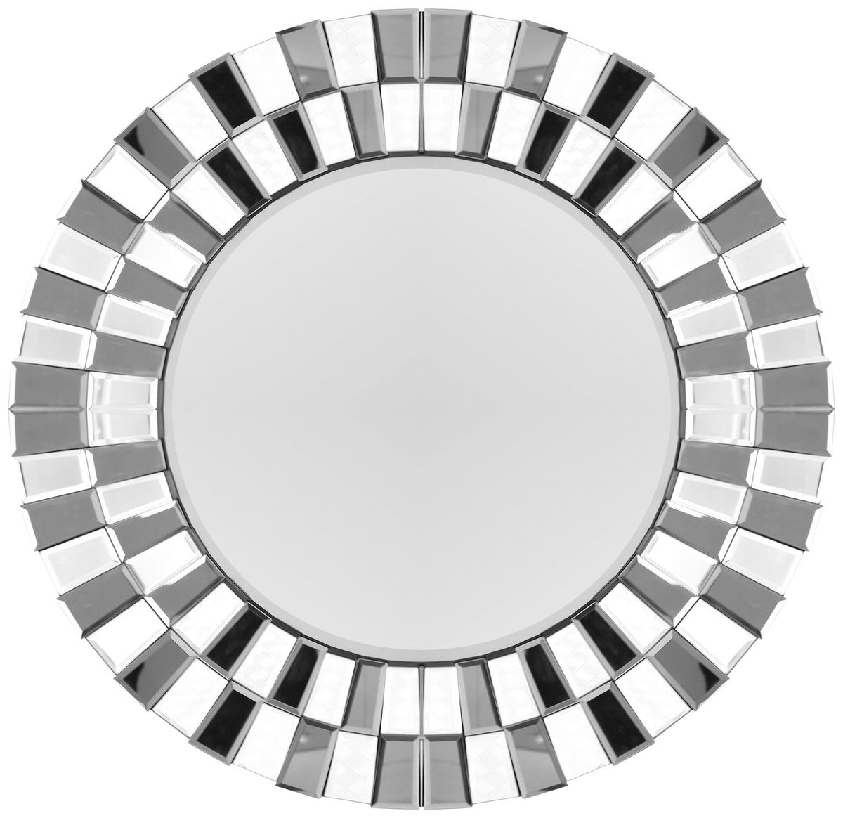 Wandspiegel Horus Silberfarben, 80x80 cm - Silberfarben, LIFESTYLE, Glas/Metall (80/80cm) - Kayoom