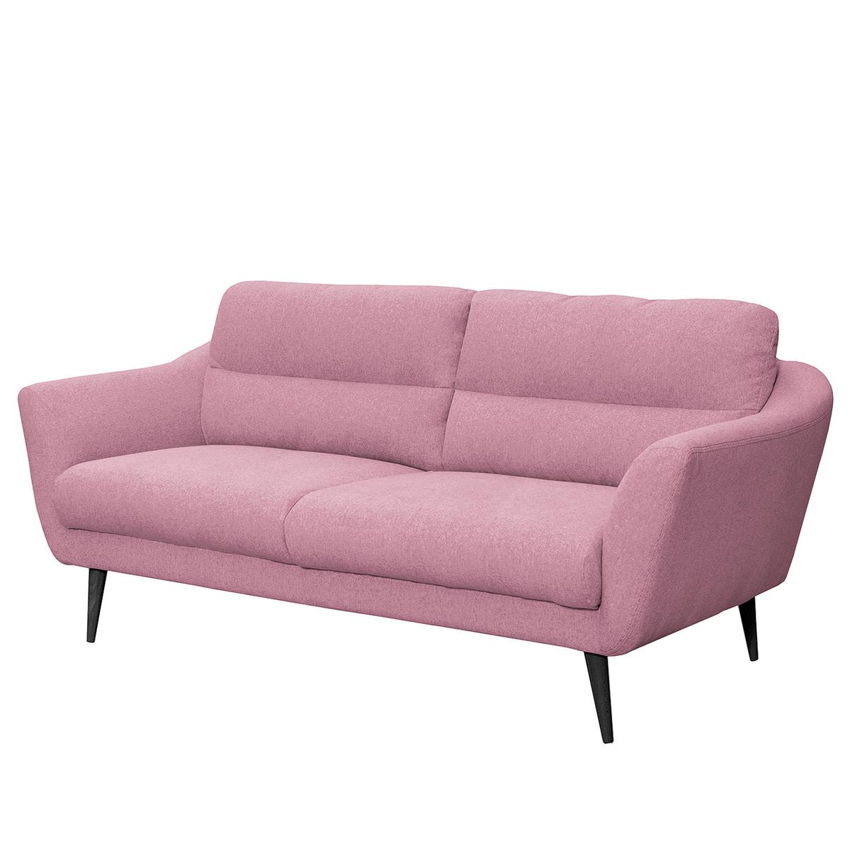 2,5-sitzer Tromso Rosa B: 187 Cm - Schwarz/Rosa, Design, Textil (187/87/88cm) - Livetastic