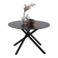 Konferenční stolek MARBELLA 70 - černá, Moderní, kov/keramika (70/70/44cm) - Mömax