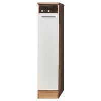 Apothekerschrank Madeira B: 30 Cm Weiß/eichefarben - Eichefarben/Weiß, KONVENTIONELL, Holzwerkstoff (30/158/60cm) - Xora