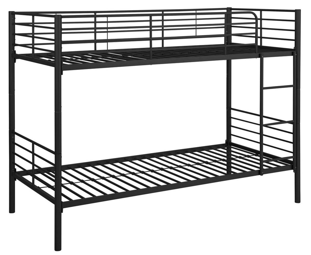 ETAGENBETT Rosie Schwarz 90x200cm - Schwarz, Design, Metall (90/200cm) - MID.YOU