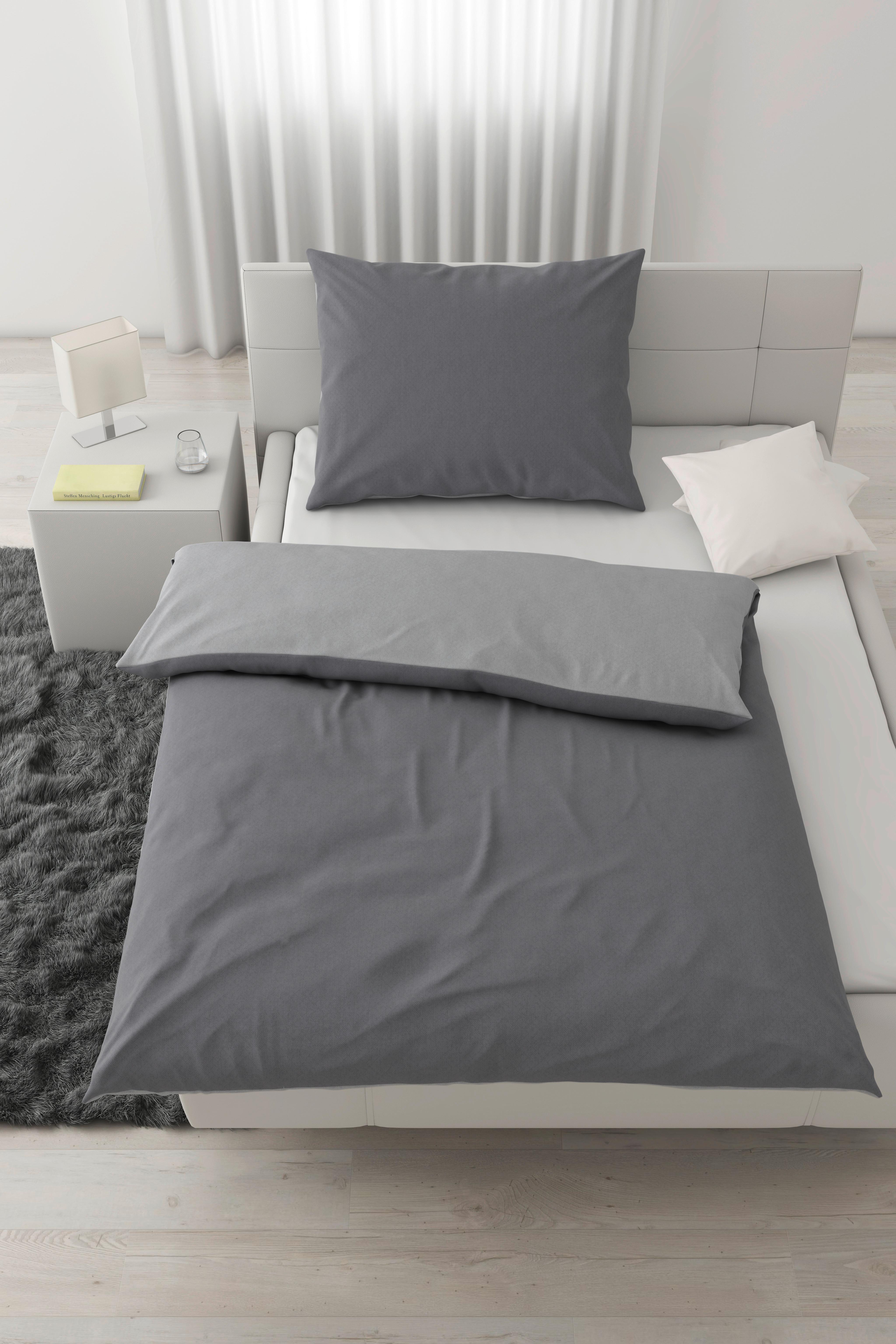 Posteľná bielizeň Charlene Wende, 70/90 140/200 - sivá/svetlosivá, Konventionell, textil (140/200cm) - Modern Living