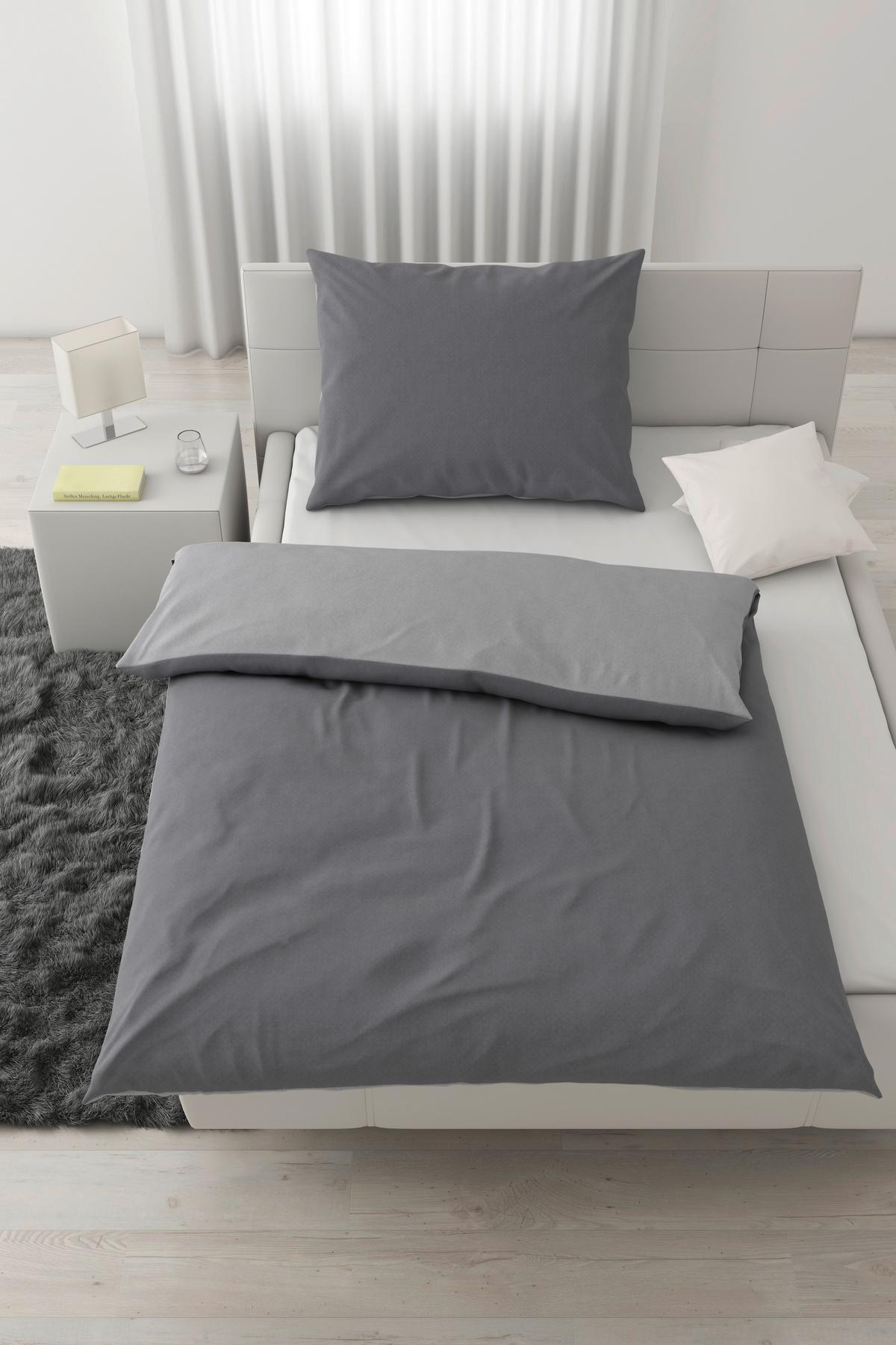 Posteľná bielizeň Charlene Wende, 70/90 140/200 - sivá/svetlosivá, Konventionell, textil (140/200cm) - Modern Living