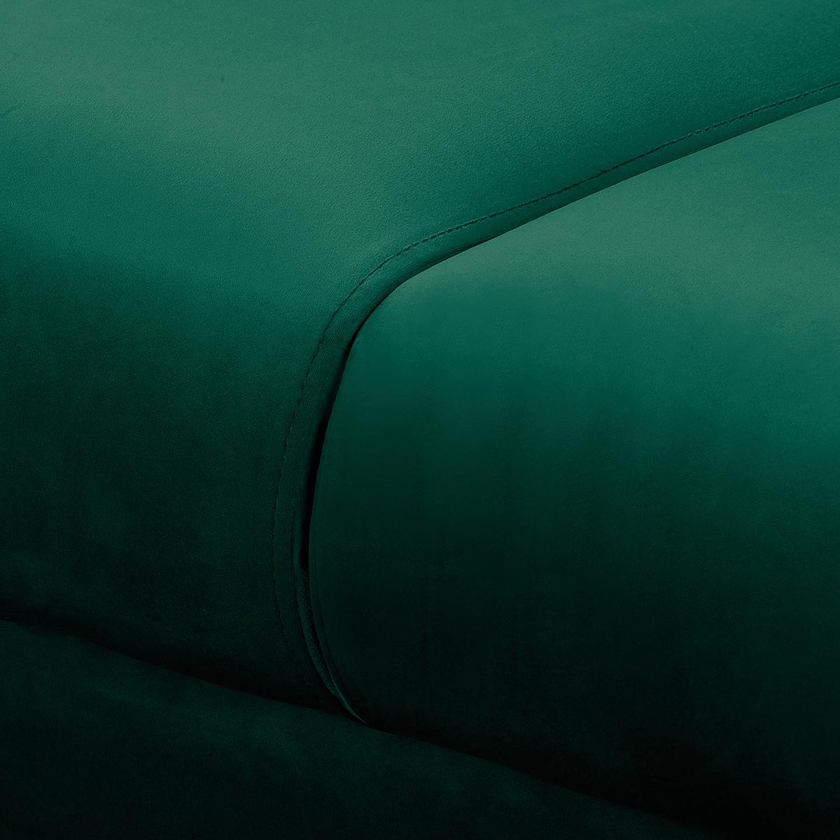 Ecksofa Beata Grün S: 150x230 cm - Wengefarben/Grün, Design, Textil (150/230cm) - Livetastic