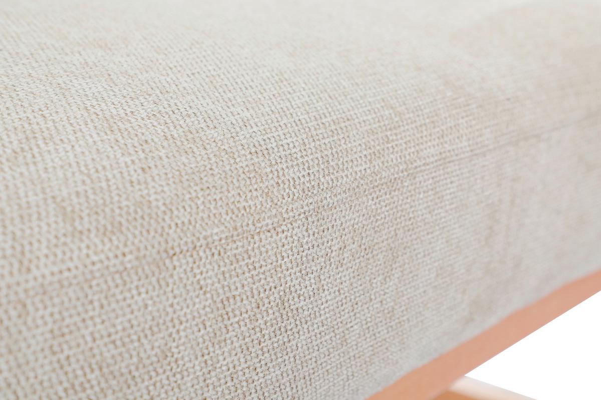 Dvojmiestna pohovka MALMÖ, svetlosivá, bukový masív - prírodná farba/svetlosivá, Modern, drevo/textil (120/75/69cm) - Mömax