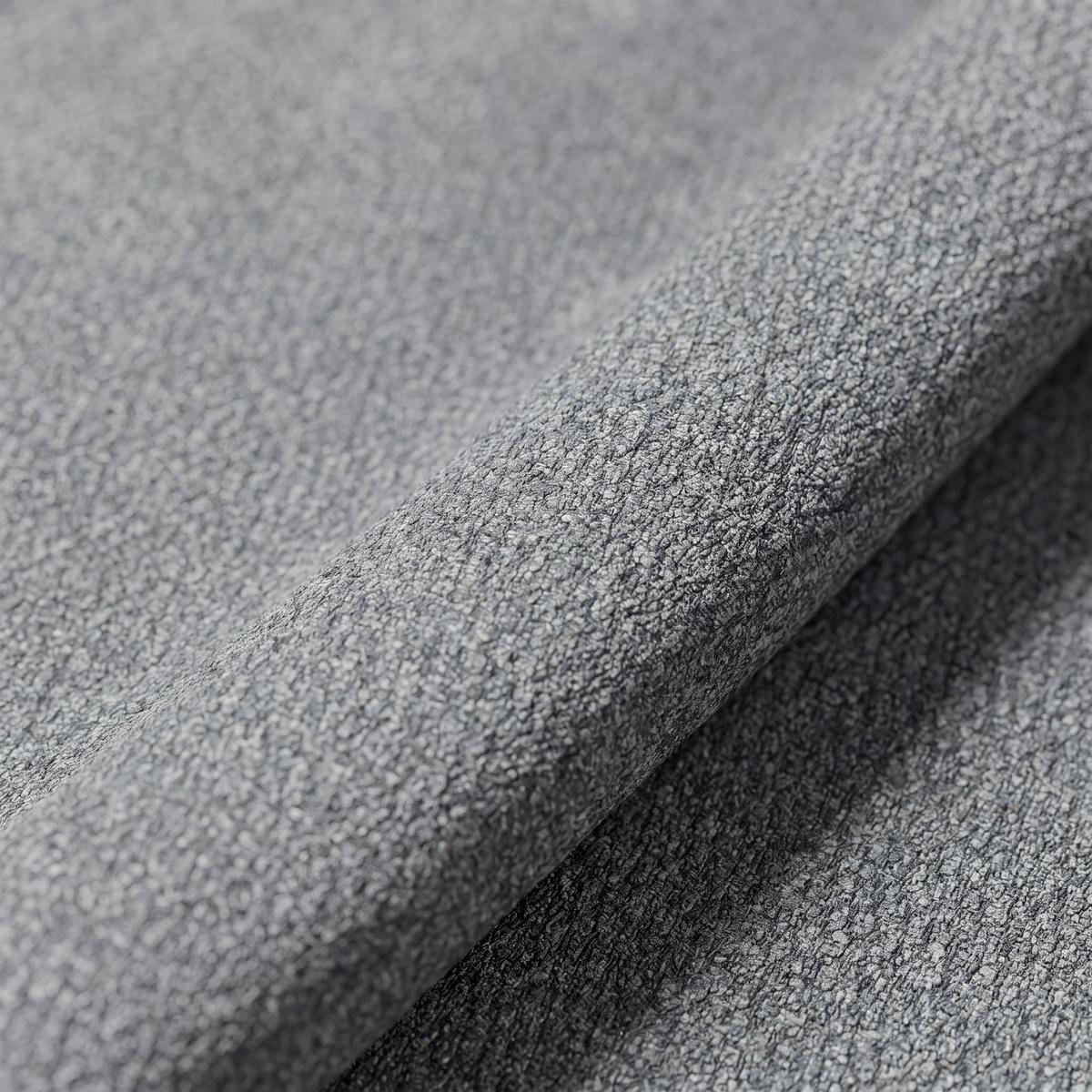 Armlehnstuhl Caro Chenille grau, B: 66cm - Schwarz/Grau, Trend, Textil/Metall (66/87/62cm)