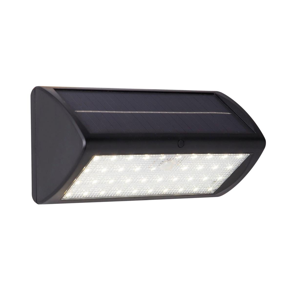 Solarleuchte 67422bk-Pir Solar - Schwarz, Basics, Kunststoff (15,5/14,5/17cm)