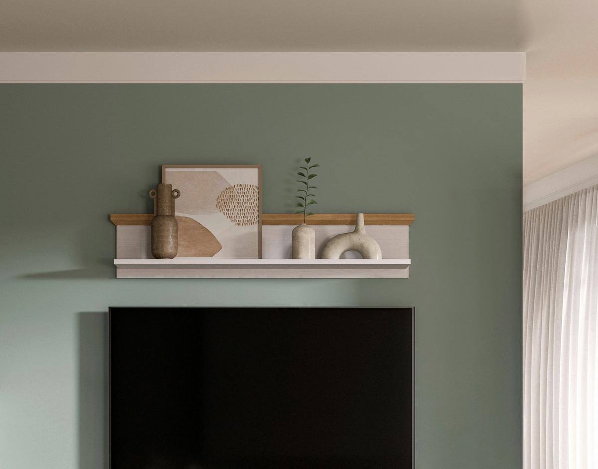 WANDBOARD Verona Lärchefarben B: 110cm - Lärchefarben, Design, Holzwerkstoff (110/23/18cm) - Livetastic