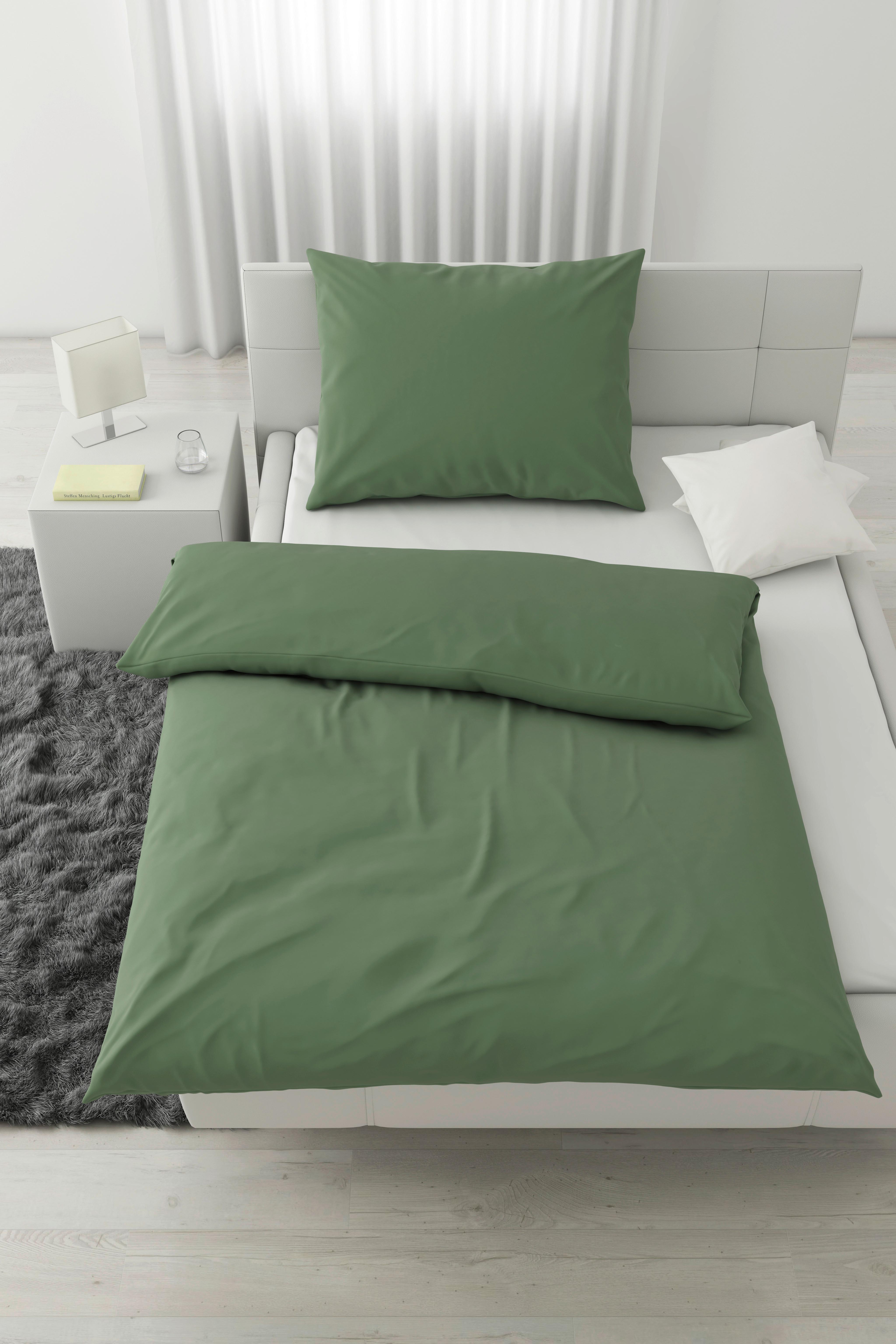 POVLEČENÍ Stone Washed, 140/200cm - zelená, Romantický / Rustikální, textil (140/200cm) - Modern Living