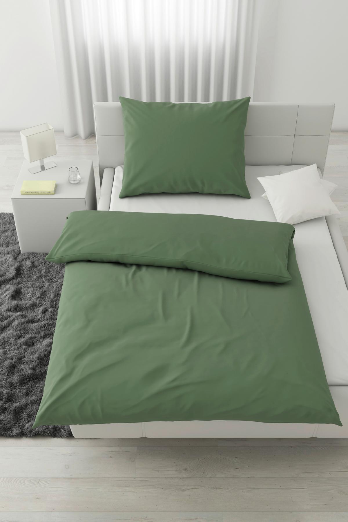 POVLEČENÍ Stone Washed, 140/200cm - zelená, Romantický / Rustikální, textil (140/200cm) - Modern Living