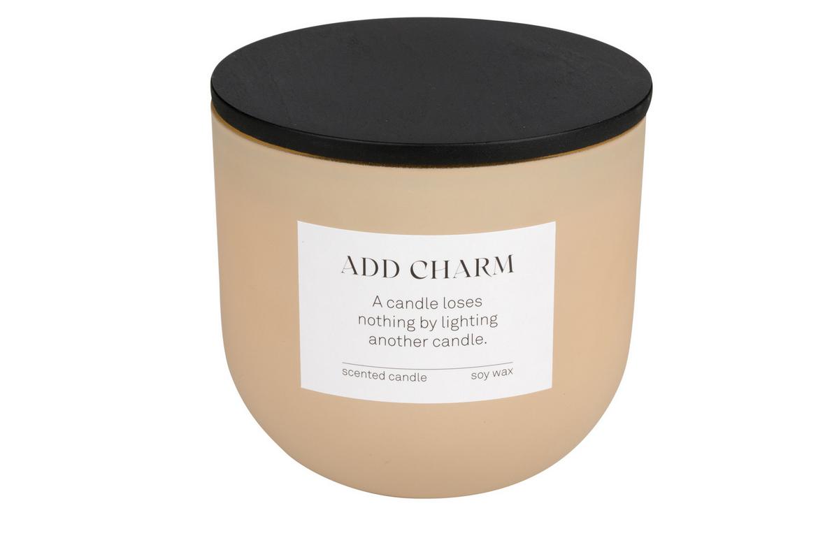 Svíčka ve skle Camilla - šedá/modrá, Moderní, přírodní materiály/sklo (10/9cm) - Mömax